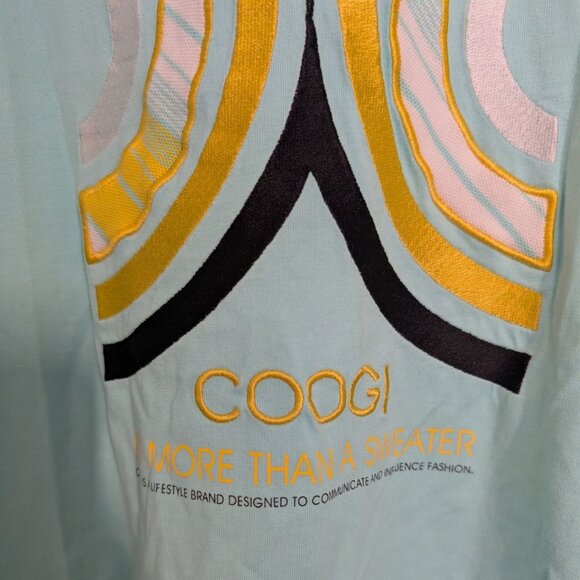 Coogi Embroidered T Shirt Mens Size XXXL Blue More Than A Sweater Cotton Graphic - Picture 3 of 13